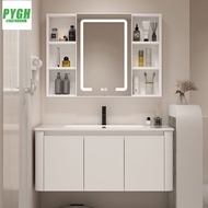 Washbasin cabinet, integrated washbasin space aluminum, bathroom cabinet, bathroom mirror, storage cabinet