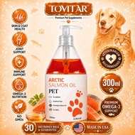 Tovitar Norwegian Salmon Oil for Pets - Enhances Shiny Coat & Reduces Shedding
