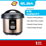 Elba Pressure Cooker (6.0L/Stainless Steel) Rice Cooker Multi Cooker EPC-J6010CG / EPC-J6010(CG)