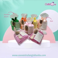 souvenir tasyakuran 4 bulan kehamilan/7 bulanan/aqiqah/hampers handuk