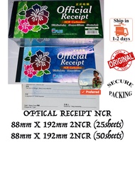 OFFICIAL RECEIPT BOOK CARBONLESS 2NCR 25SETS / 50SETS (READY STOCK / 100% ORIGINAL)