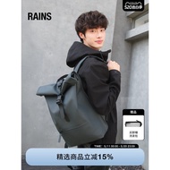 Rains Waterproof Fabric 13L Roll Top Backpack Computer School Bag Travel Commuter Men Women Rolltop/