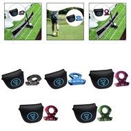 [lzdjlmy2ua] Portable DF3 Golf Putter with Automatic Ball Pickup and PU Leather Headcover for Golf T