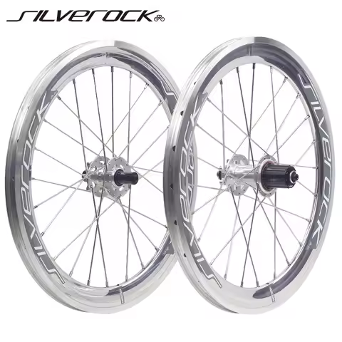 SILVEROCK SR40 Alloy Wheelset with Disc Brake, High Profile for BIRDY, BIRDY2 Folding Bike, Noise Hu