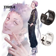 TIMIA Men Cosplay Jewelry Accessories Izana Kurokawa Takashi Mitsuya Cosplay Props Tokyo Earring Anime Earrings Cartoon Character Peripheral Ring Shaped Earrings