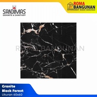 GRANIT GRANITE LANTAI DINDING SANDIMAS BLACK FOREST 60X60 - 60x60