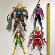 X-MEN 變種特攻 1991 至 1992年 TOYBIZ 出品 Set G 共3款 <不設散賣>  升降版機堡 死侍拍擋 Cable 機堡 Rough 冰人女友 Gambit 牌王 Omega R