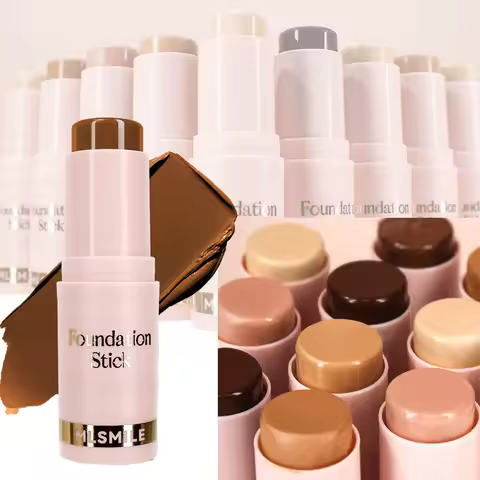Facial Stick Foundation Full Coverage Dark Skin Foundation Makeup Lasting Oil-control Concealer Base