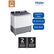 Haier Semi Auto Series Washing Machine (15KG) HWM150-M186