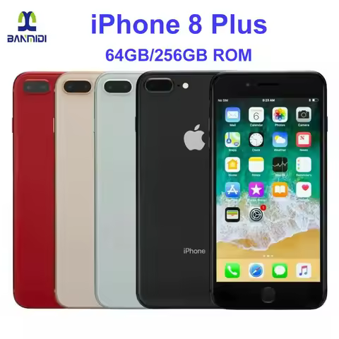 Original iPhone 8 Plus 4G LTE Mobile Phone 5.5" Retina Display 64GB/256GB ROM 12MP A11 Bionic Chip H