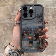 Anti-shock black premium abroad Mount Fuji hp Casing infinix note 50 pro 5g Smart 8 pro ITEL A70 P55
