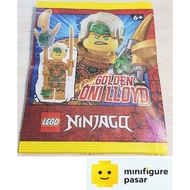 njo796 Lego Ninjago Crystalized 892297 - Lloyd (Golden Oni) Hair Minifigure - New SEALED