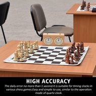 ◁Portable Tournament Accurate Competition Timing Tools Board Game Wooden Chess Clock Durable MeBQ8A