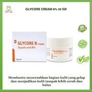 HITAM Glycore 8% CREAM Glicore 8 Whitening CREAM Brightens Dull Face And Removes Dark Spots