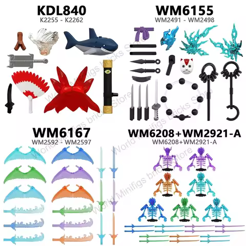 KDL840 WM6155 WM6167 WM6208 WM2921-A Anime Action Figures Accessaries Building Blocks Set Sale Gift 