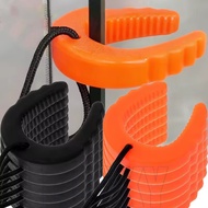 2-1Pcs C-shape Door Stop - Anti-collision Door Clamp - with Nylon Cord - Removeable Doorstopper - Co