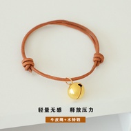 Custom Leather Rope Name Engraving Lightweight Cat Collar Dog Anti-Lost Lightweight Pet Name Tag Cat