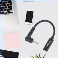 VIVI 5 51inch Type C Female to for DC 4 0x1 7mm USB Cables Laptop Charging Cable Power Extension Cor