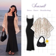3IN1 Suit Wanita | Outer Arwen Batik Inner Dress Bag | Trendy Oneset Beach Outfit - SC167