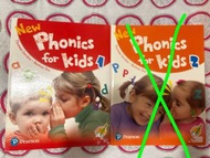 幼稚園英文書🥳培生💕phonics for kids 1&2（附全新未拆封DVD）💕K1💕English Book