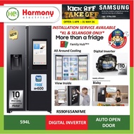 *𝐅𝐑𝐄𝐄 𝐃𝐄𝐋𝐈𝐕𝐄𝐑𝐘* SAMSUNG 594L Side By Side Refrigerator RS90F65ANFME Family Hub Fridge Inverter Peti 