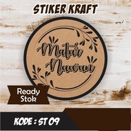 THANK YOU CRAFT LABEL STICKER ST 09