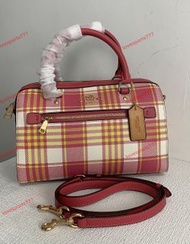 Coach  格仔波士頓8593 牛皮配皮枕頭包 經典 單品。尺寸_261813