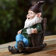 Bothyi Garden Gnome Figurine Resin Craft Humor Garden Gnomes for Yard Porch Patio Outdoor Gnome Gard