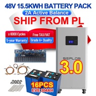Poland 3.0 Seplos BMS Mason Lifepo4 Stand Battery Case 15KWH 16Pcs 280AH 304AH Grade A+ Power Bank Solar