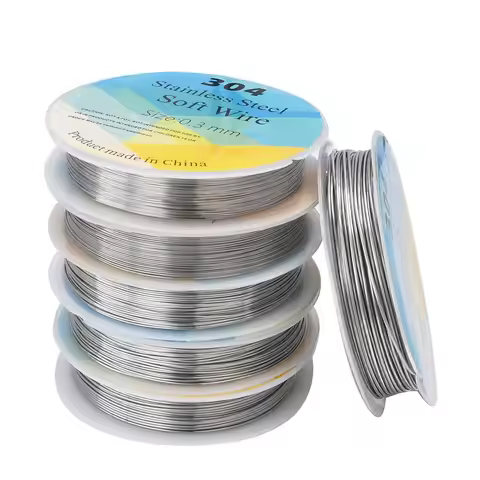 20,22,24,28 Gauge 304 Stainless Steel Wire Craft Bailing Wire Sculpting Wire For Bracelet Necklaces 