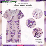 HoneyKids Mga pajama ng mga babae Pambata pajama summer girls Kulomi nightdress cute cartoon short-s