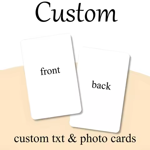 Custom Cards Kpop PhotoCards Personalized Double Sided Printing Customized Anime Photo Lomo Business