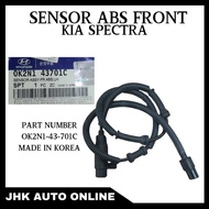 KIA SPECTRA ABS SENSOR FRONT / REAR ORIGINAL KIA OK2N1-43-701C FRONT OK2N1-43-711 REAR MADE IN KOREA