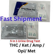 5 in 1 Urine Drug Test Kit [ menguji dadah dalam kencing] Fast Shipment READY STOCK