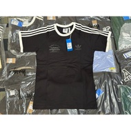 Ready‼️Adidas Ringer Retro Original Tee Authentic Adidas/Baju Adidas Trefoil Original