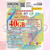 (優惠🎉) HK mobile 中港澳台 32GB (20GB 本地+12GB 中國 台灣 澳門) 漫遊上網卡數據卡