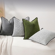 Chenille pillow case 30x50 45x45cm Cushion cover Simple Sofa Cushion Cover