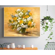 Tranh canvas hoa treo phòng khách 60x80 (kèm hình thật)