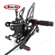 Arashi V1.0 CNC Adjustable Rearset Footrest For KAWASAKI NINJA ZX-10R ZX10R 2008 2009 2010 Foot Pegs
