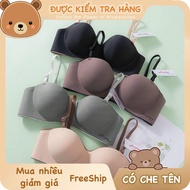 Set of 3 Vip bras Type 1, beautiful women's bras, horizontal cups, shape-hugging, 2.5p push-up hand 