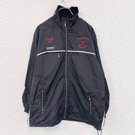 Used CCM pullover jacket, embroidered, ice hockey, black, size M