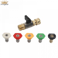 Quick Connect Ball Valve Adapter M22 14MM for Pressure Washer 4500 PSI