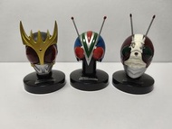 幪面超人頭像1：6  Rider Mask Collection Vol.2 & 4  特别版(古迦)、Riderman 和新V3 (The next) 拉打頭，Bandai Kamen Rider 