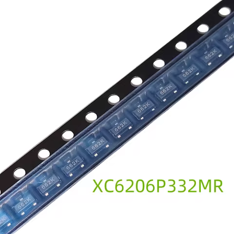 100pcs XC6206P332MR 662K XC6206 3.3V/0.5A Positive Fixed LDO Voltage Regulator SOT-23 new original