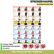 (40 pieces) InterMiami Player Notebook Label Stickers free Stickers - BENJI ROGER BENJI MAP STICKERS