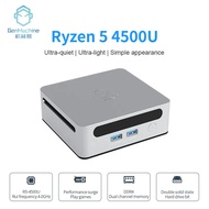 GenMachine New Mini PC มินิพีซี AMD Ryzen 5 4500U Windows11 6 Cores 6 Threads WiFi6 BT5.2 DDR4 3200MHz Max 64G RAM 4TB SSD Suporte Three Screen 8K HD Display Mini Desktop Office Gaming Computer