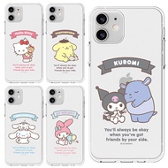 SANRIO CHARACTERS FRIENDS CLEAR JELLY CASE LG Q92 Q31 Q61 VELVET Q52 Q51 Q70 X20 V50S X6 X4 G8 Q9 V4