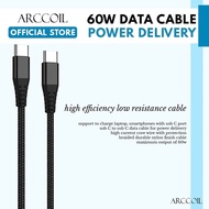 Arccoil Power Delivery Cable Type C to Type C 60W/100W