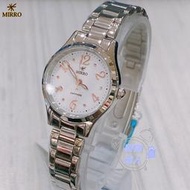 [時間達人]MIRRO 米羅 花漾秀氣輕巧腕錶 藍寶石水晶玻璃 不鏽鋼手錶 白鋼色 6121L白 學生 長輩 上班族