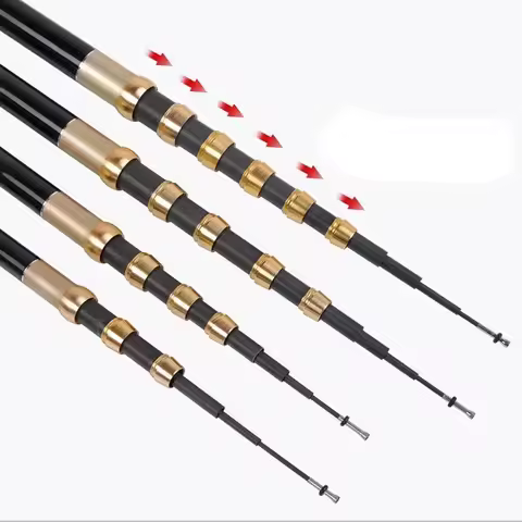 4.5M/5.4M/6.3M/7.2M/8.0M Adjust Position Super Light long Hard Carbon Fiber Hand Fishing Rod Telesco